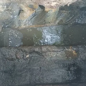 Manhole after cleaning